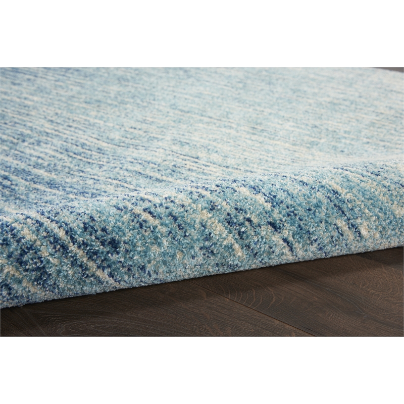 Nourison Passion 8' x 10' Navy/Light Blue Modern Indoor Rug Polypropylene