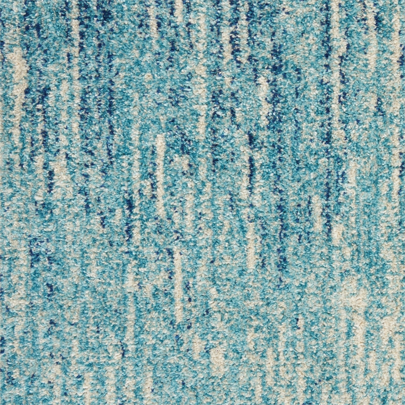 Nourison Passion 8' x 10' Navy/Light Blue Modern Indoor Rug Polypropylene