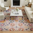Nourison Passion 8' x 10' Pink and Gray Fabric Bohemian Area Rug (8' x 10')