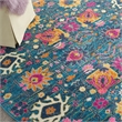 Nourison Passion 5' x Round Denim Fabric Bohemian Area Rug (5' Round)