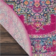 Nourison Passion 5' x Round Pink Fabric Bohemian Area Rug (5' Round)