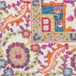 Nourison Passion 7' x 10' Teal Multicolor Fabric Bohemian Area Rug (7' x 10')