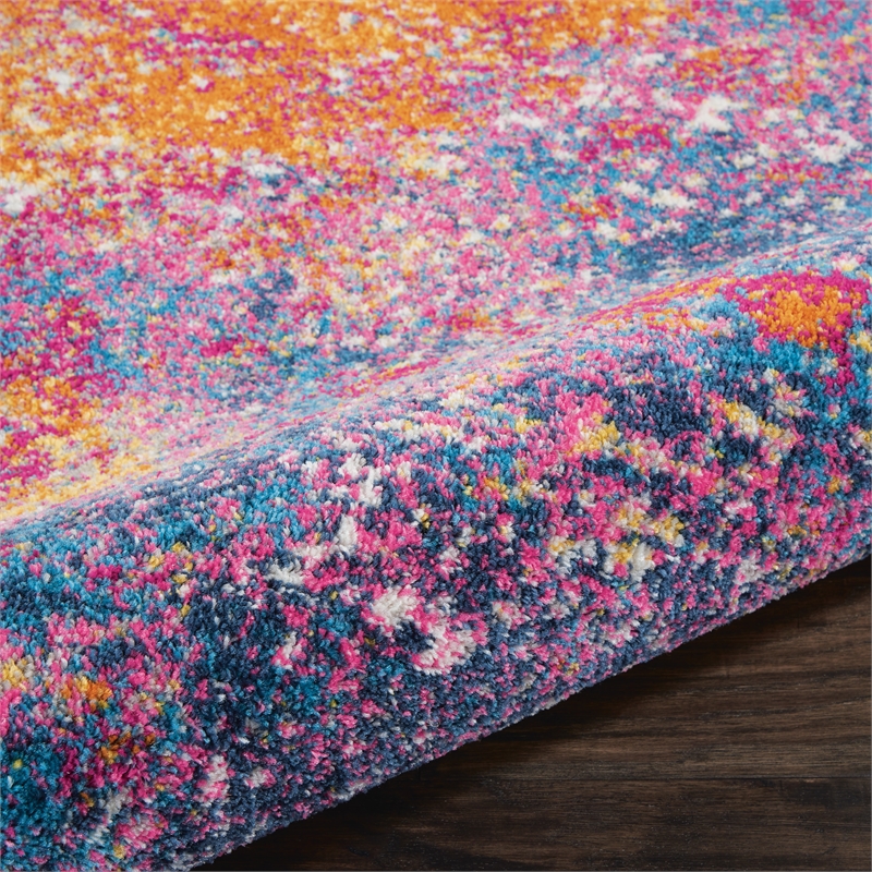 Nourison Passion 8' x Square Multicolor Fabric Modern Area Rug (8' Square)