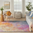 Nourison Passion 8' x Square Multicolor Fabric Modern Area Rug (8' Square)