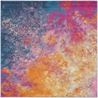 Nourison Passion 8' x Square Multicolor Fabric Modern Area Rug (8' Square)