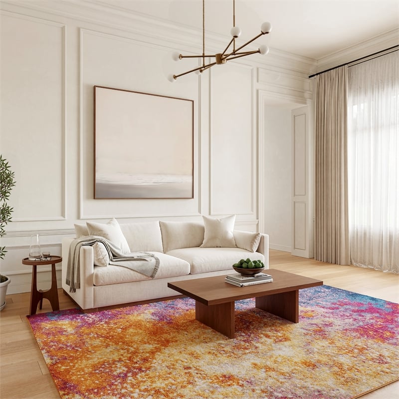 Nourison Passion 8' x 10' Multicolor Fabric Modern Area Rug (8' x 10')