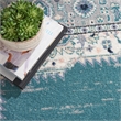 Nourison Passion 8' x 10' Turquoise Gray Fabric Bohemian Area Rug (8' x 10')