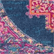Nourison Passion 8' x Round Blue Fabric Bohemian Area Rug (8' Round)