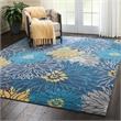 Nourison Passion 8' x 10' Blue Fabric Contemporary Area Rug (8' x 10')