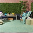 Nourison Positano 6' x 9' Blue Green Fabric Modern Area Rug (6' x 9')