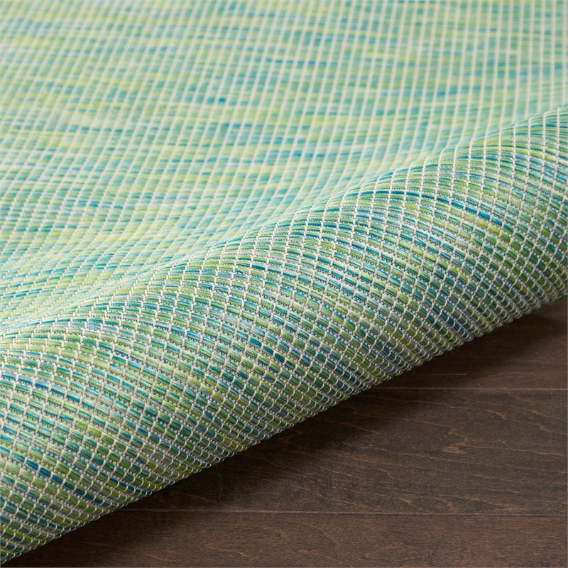 Nourison Positano 6' x 9' Blue Green Fabric Modern Area Rug (6' x 9')
