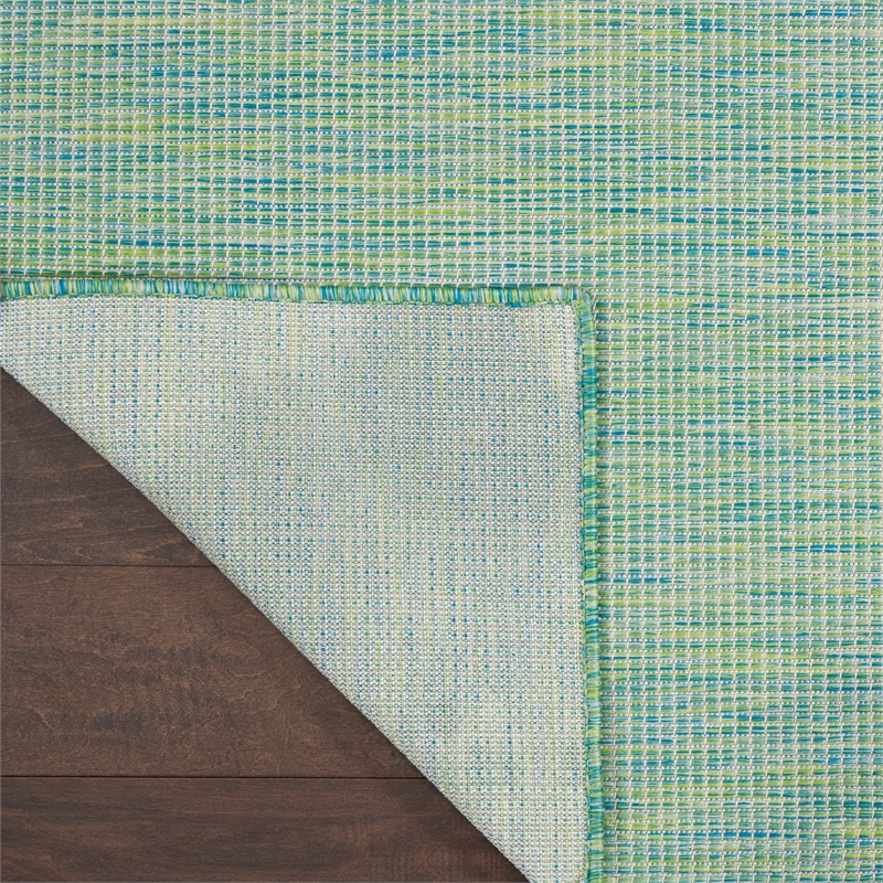 Nourison Positano 6' x 9' Blue Green Fabric Modern Area Rug (6' x 9')