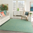 Nourison Positano 6' x 9' Blue Green Fabric Modern Area Rug (6' x 9')