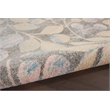 Nourison Tranquil 4' x 6' Grey/Beige Farmhouse Indoor Rug Polypropylene