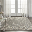 Nourison Tranquil 4' x 6' Grey-Beige Indoor Rug Polypropylene
