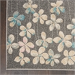 Nourison Tranquil 4' x 6' Grey-Beige Indoor Rug Polypropylene