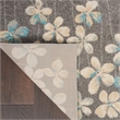 Nourison Tranquil 4' x 6' Grey-Beige Indoor Rug Polypropylene