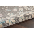 Nourison Tranquil 4' x 6' Grey-Beige Indoor Rug Polypropylene