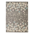 Nourison Tranquil 4' x 6' Grey-Beige Indoor Rug Polypropylene