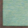 Nourison Positano 10' x 14' Blue/Green Fabric Modern Area Rug (10' x 14')