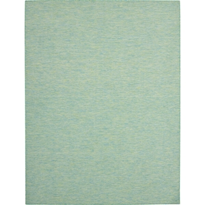 Nourison Positano 10' x 14' Blue/Green Fabric Modern Area Rug (10' x 14')