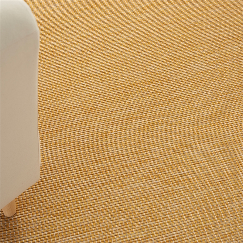 Nourison Positano 4' x 6' Yellow Fabric Modern Area Rug (4' x 6')