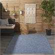 Nourison Positano 5' x 7' Navy Blue Fabric Modern Area Rug (5' x 7')