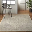 Nourison Tranquil 4' x 6' Fabric Ivory Pink Vintage Indoor Rug