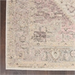 Nourison Tranquil 4' x 6' Fabric Ivory Pink Vintage Indoor Rug