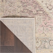Nourison Tranquil 4' x 6' Fabric Ivory Pink Vintage Indoor Rug
