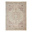 Nourison Tranquil 4' x 6' Fabric Ivory Pink Vintage Indoor Rug