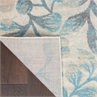 Nourison Tranquil 4' x 6' Ivory/Turquoise Farmhouse Indoor Rug