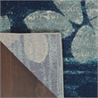 Nourison Tranquil 4' x 6' Navy/Light Blue Farmhouse Indoor Rug Polypropylene