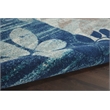 Nourison Tranquil 4' x 6' Navy/Light Blue Farmhouse Indoor Rug Polypropylene