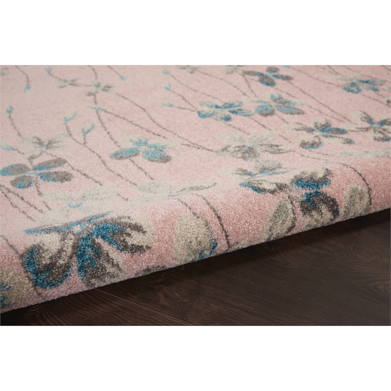 Nourison Tranquil 4' x 6' Pink Indoor Rug Polypropylene