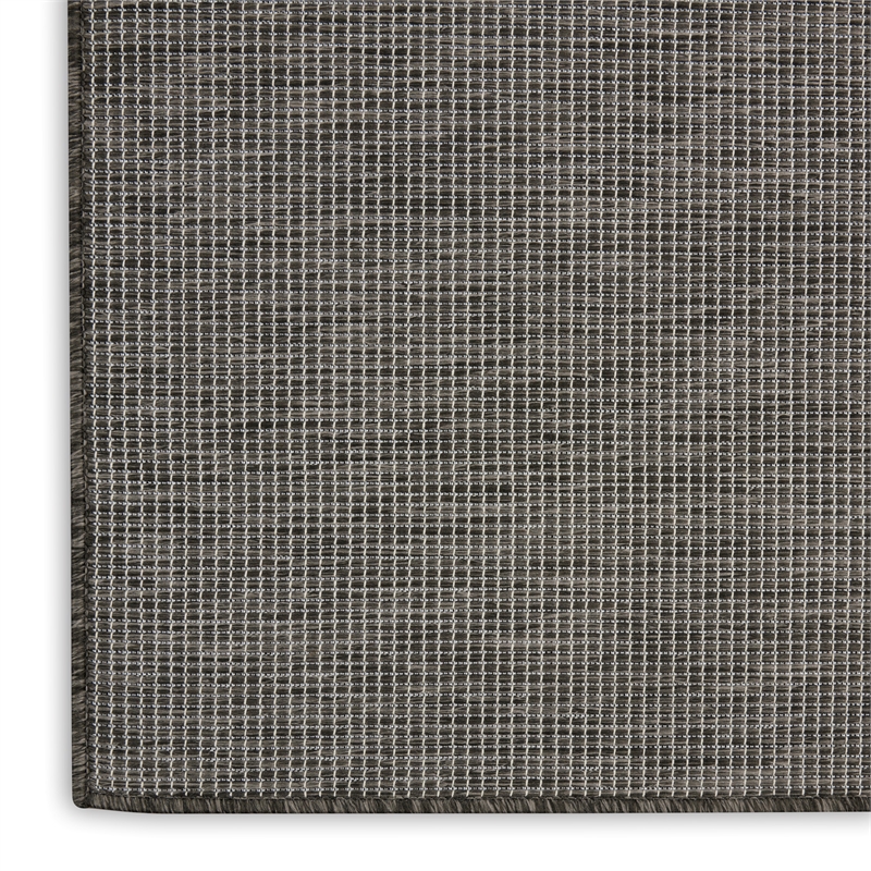Nourison Positano 10' Runner Charcoal Fabric Modern Area Rug (10' Runner)