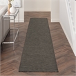Nourison Positano 10' Runner Charcoal Fabric Modern Area Rug (10' Runner)