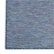 Nourison Positano 10' Runner Navy Blue Fabric Modern Area Rug (10' Runner)