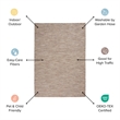 Nourison Positano 6' x 9' Terracotta Fabric Modern Area Rug (6' x 9')