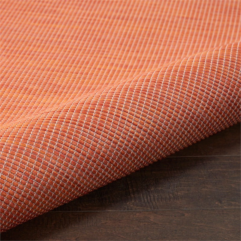 Nourison Positano 6' x 9' Terracotta Fabric Modern Area Rug (6' x 9')