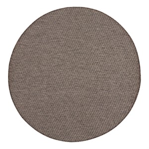Nourison Positano 6' x Round Natural Fabric Modern Area Rug (6' Round)