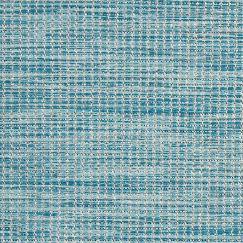 Nourison Positano 8' Runner Aqua Fabric Modern Area Rug (8' Runner)