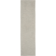 Nourison Positano 8' Runner Light Gray Fabric Modern Area Rug (8' Runner)