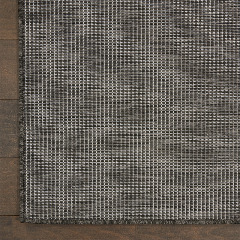 Nourison Positano 7' x 10' Charcoal Fabric Modern Area Rug (7' x 10')