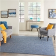 Nourison Positano 7' x 10' Navy Blue Fabric Modern Area Rug (7' x 10')