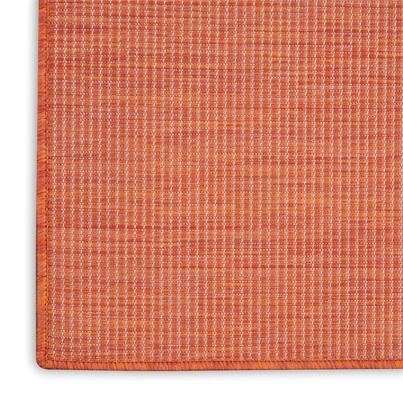 Nourison Positano 7' x 10' Terracotta Fabric Modern Area Rug (7' x 10')