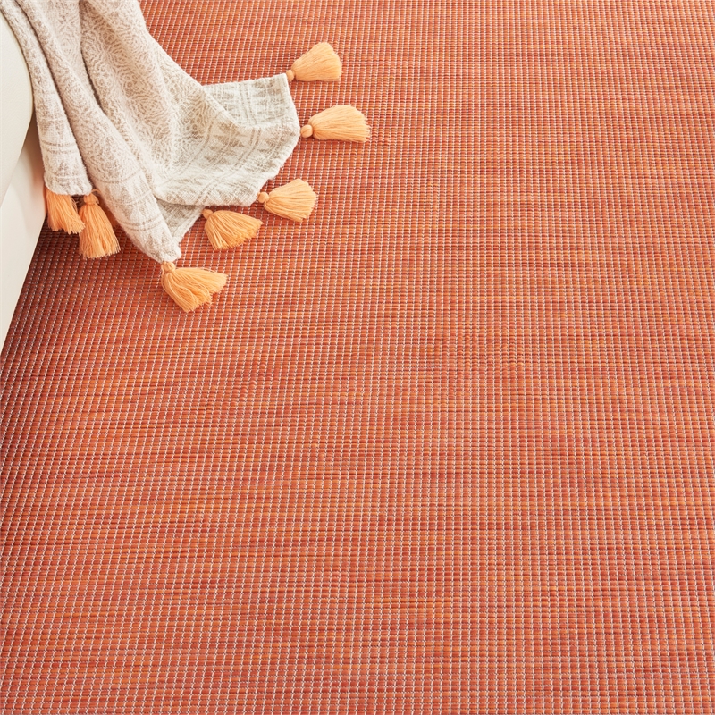 Nourison Positano 7' x 10' Terracotta Fabric Modern Area Rug (7' x 10')