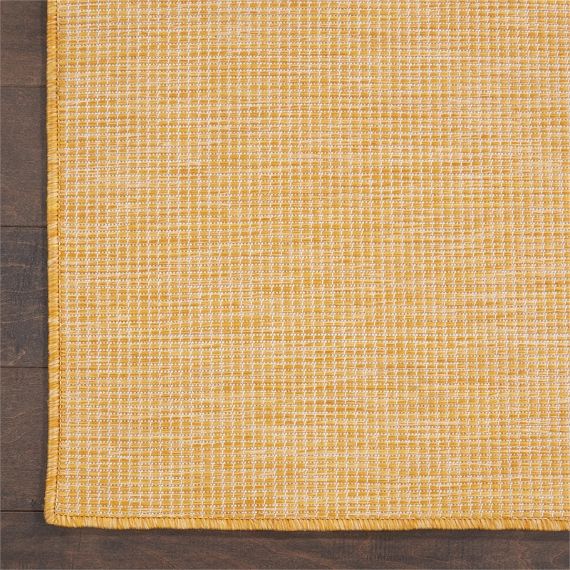 Nourison Positano 7' x 10' Yellow Fabric Modern Area Rug (7' x 10')