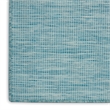 Nourison Positano 8' x 10' Aqua Fabric Modern Area Rug (8' x 10')
