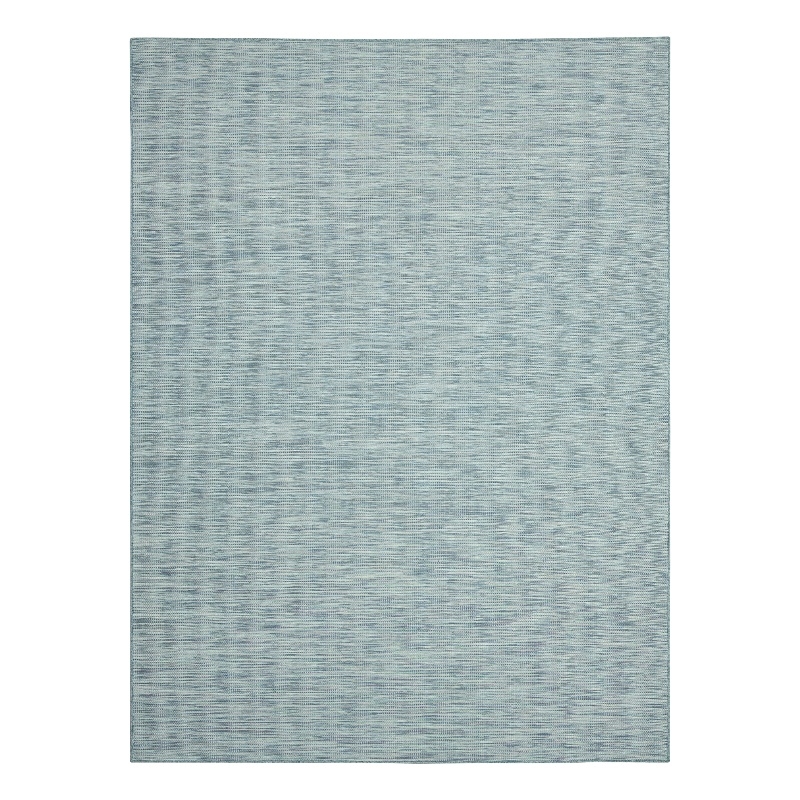 Nourison Positano 8' x 10' Aqua Fabric Modern Area Rug (8' x 10')